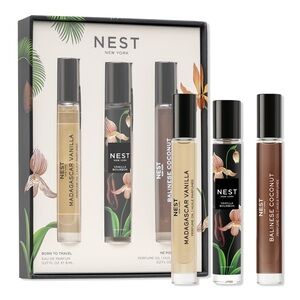 NEST NY BORN TO TRAVEL Eau de Parfum+Oil Rollerball Trio NEW IN BOX $102 Value!